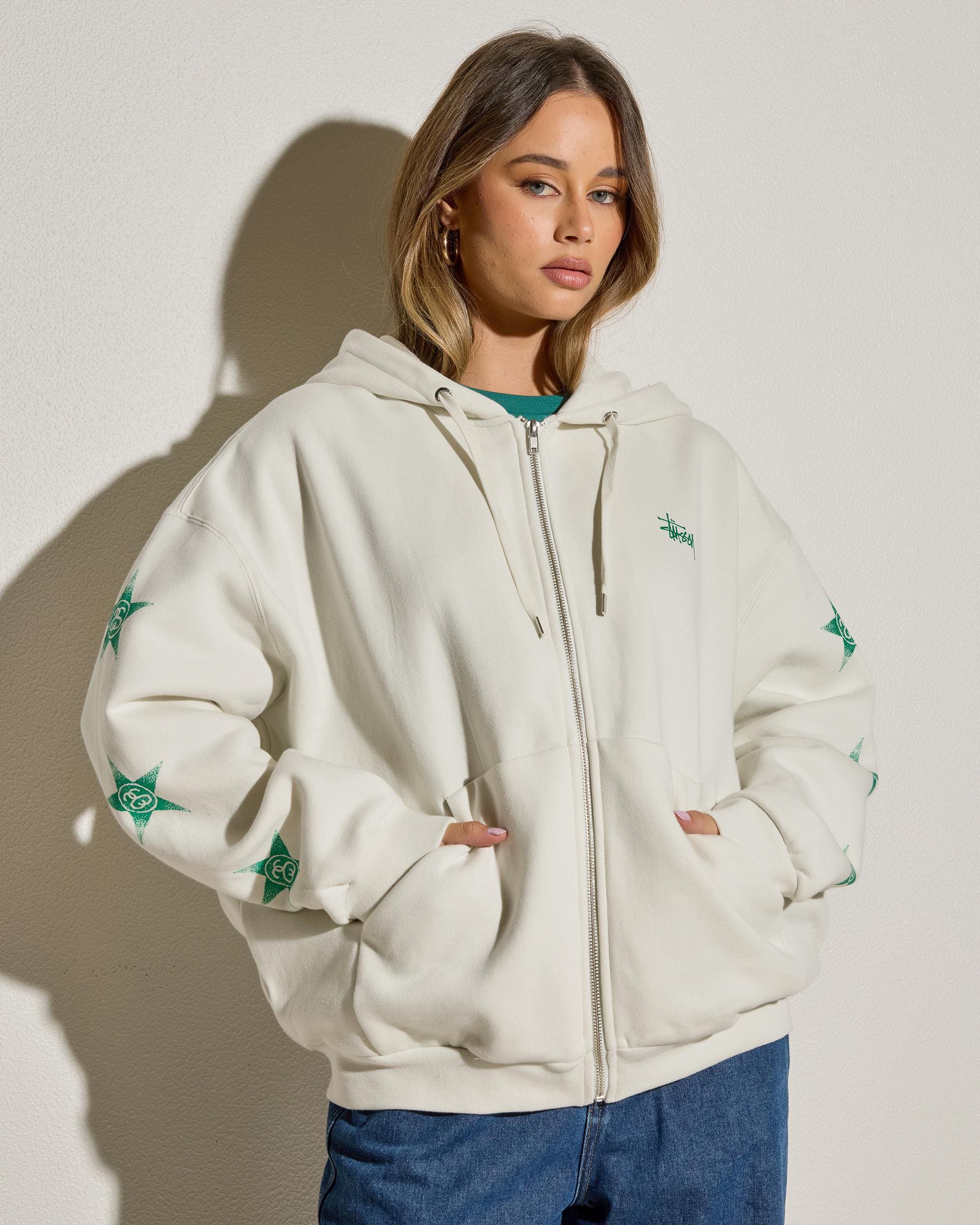Stars Zip Through Hoodie