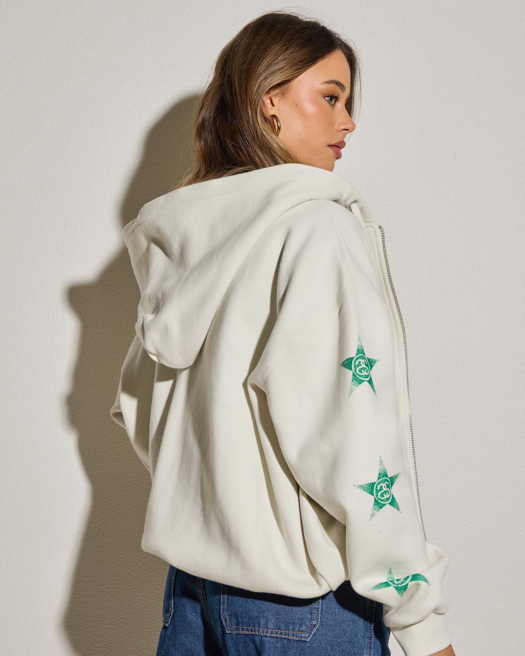 Stars Zip Through Hoodie - Image 2